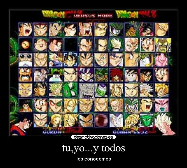 tu,yo...y todos - les conocemos