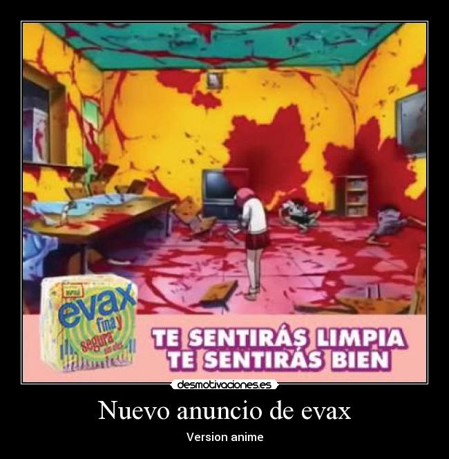 Nuevo anuncio de evax - Version anime
