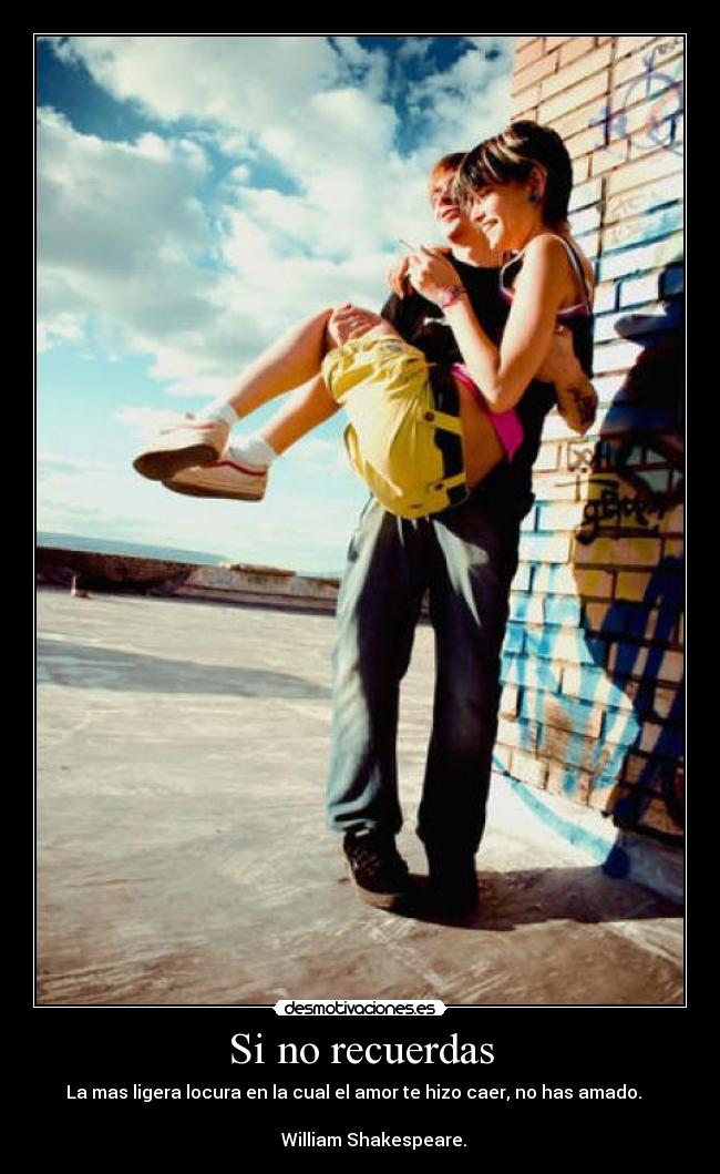 Si no recuerdas -