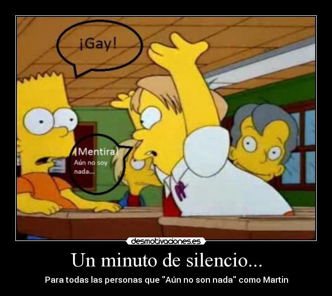 Un minuto de silencio... -