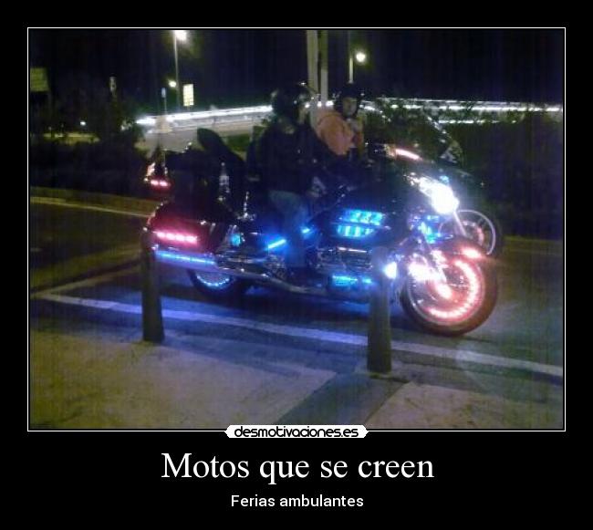 Motos que se creen - Ferias ambulantes