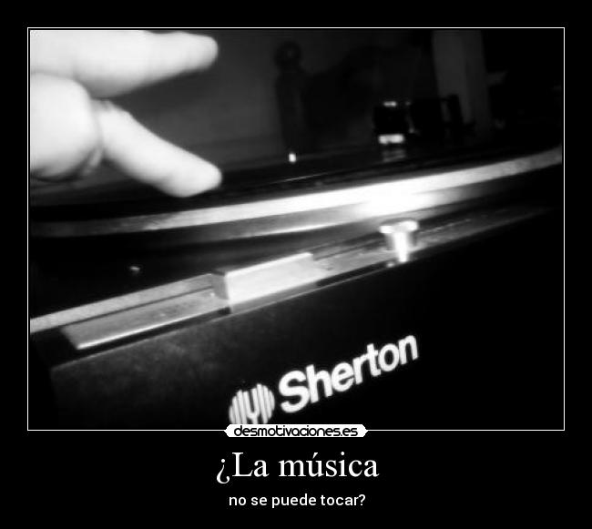 ¿La música - no se puede tocar?