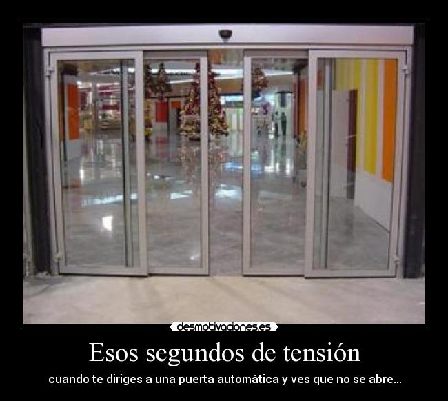 Esos segundos de tensión - 