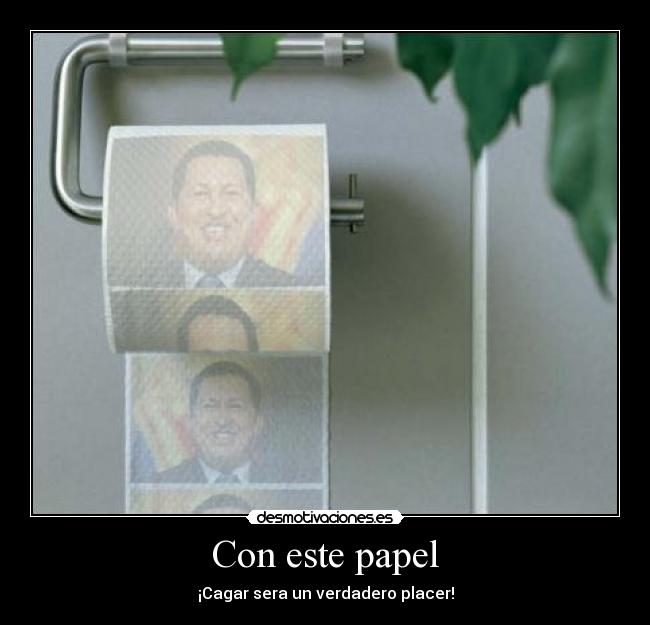 Con este papel -