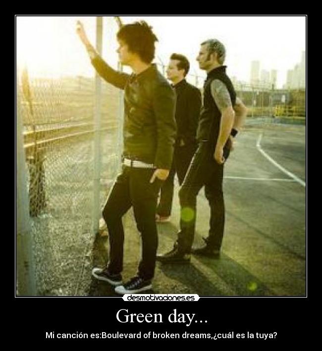 carteles elegid vuestra cancion favorita green dayy son unos vendidos desmotivaciones