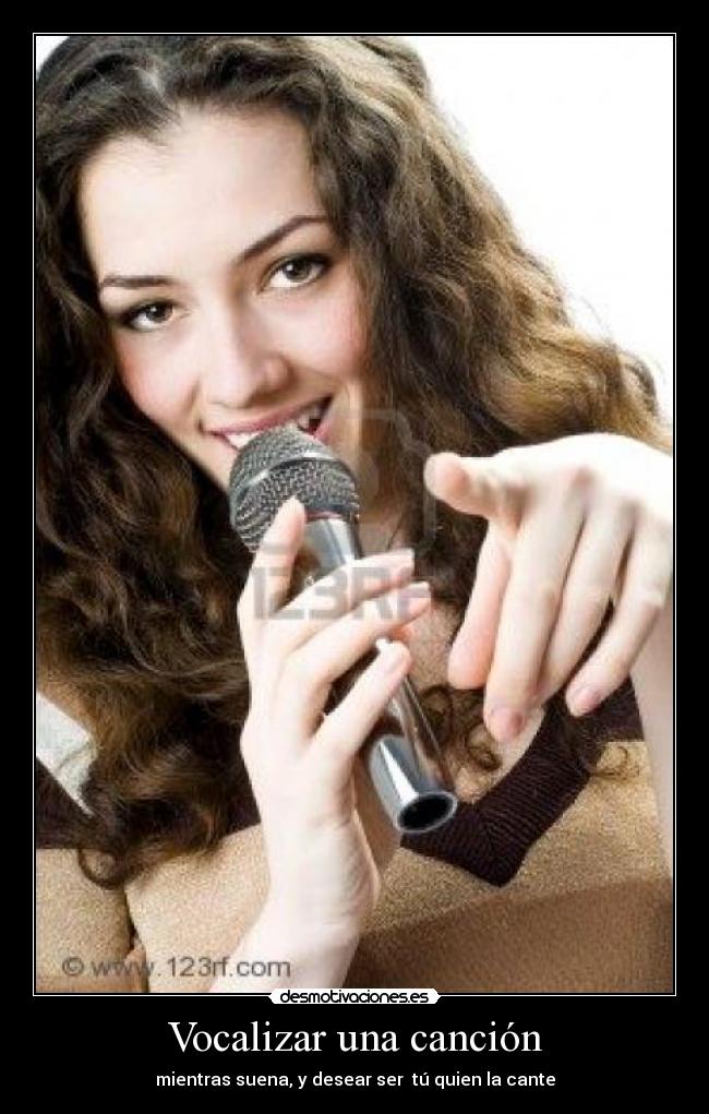 Vocalizar una canción -