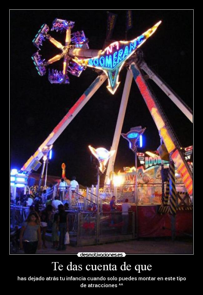 Te das cuenta de que -