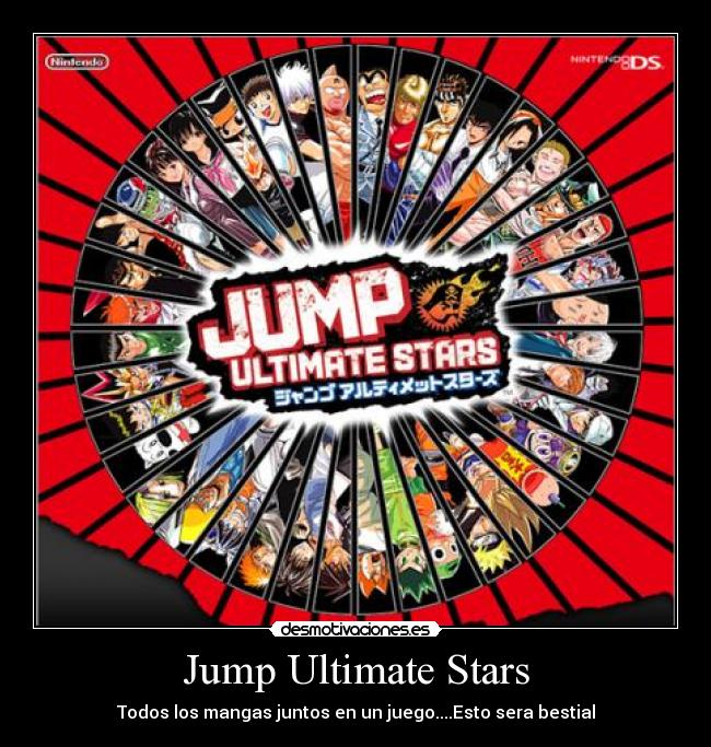 Jump Ultimate Stars - Todos los mangas juntos en un juego....Esto sera bestial