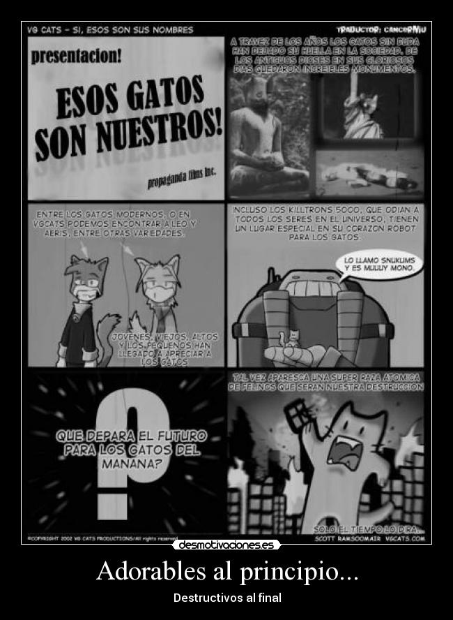 carteles gaaatos desmotivaciones