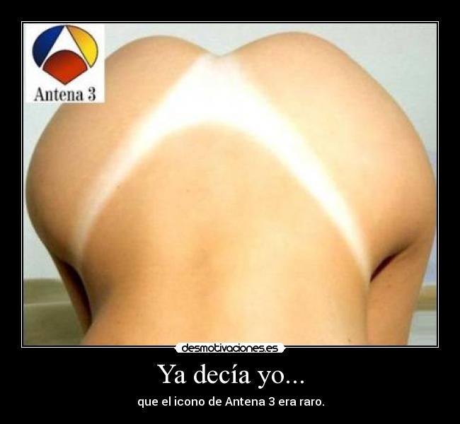 Ya decía yo... - que el icono de Antena 3 era raro.