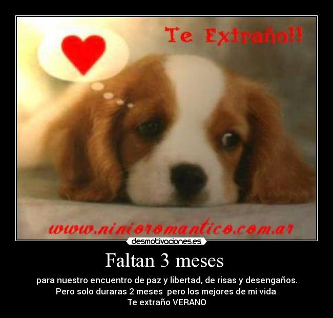 Faltan 3 meses -