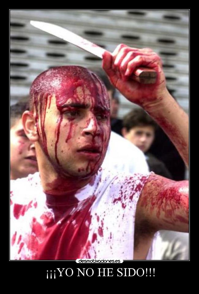 ¡¡¡YO NO HE SIDO!!! -