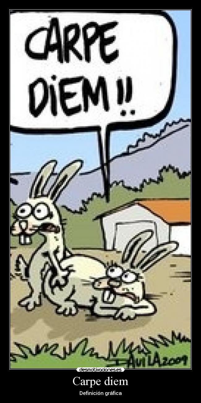 Carpe diem - Definición gráfica