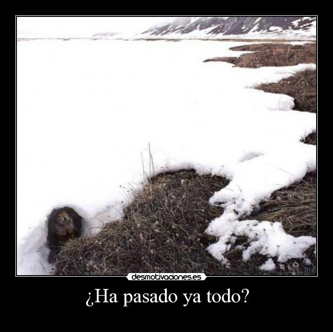 ¿Ha pasado ya todo? - 