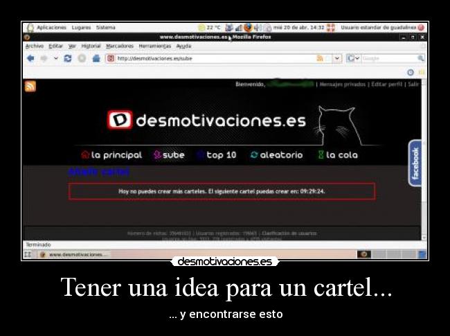 Tener una idea para un cartel... - ... y encontrarse esto