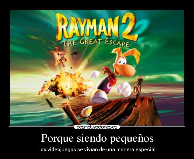 carteles videojuegos rayman desmotivaciones