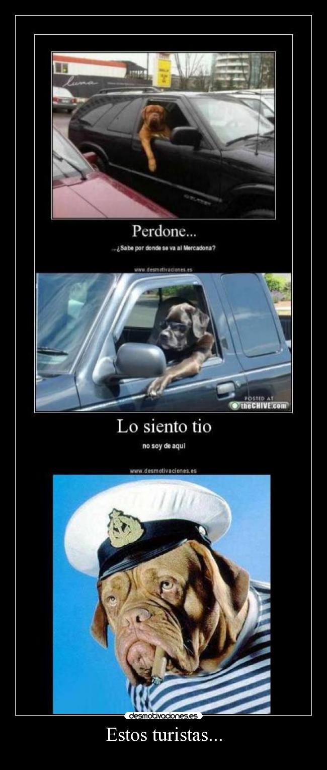 Estos turistas... -