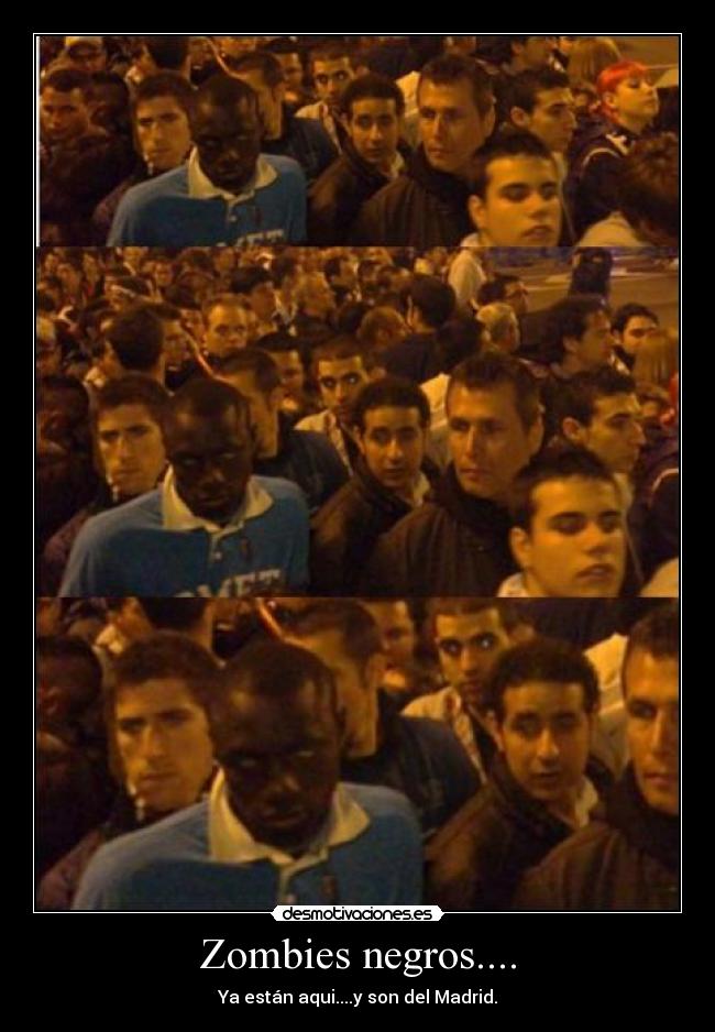 carteles zombies negros desmotivaciones