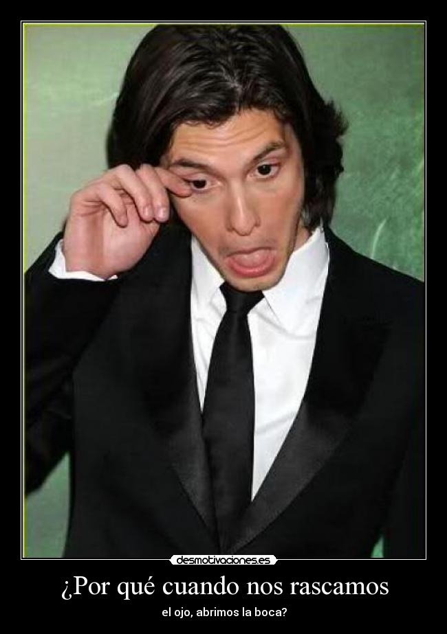 ¿Por qué cuando nos rascamos - el ojo, abrimos la boca?