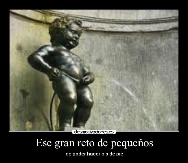 Ese gran reto de pequeños - de poder hacer pis de pie