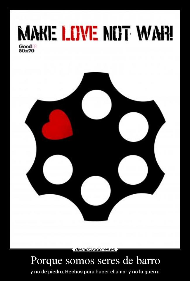 Porque somos seres de barro -