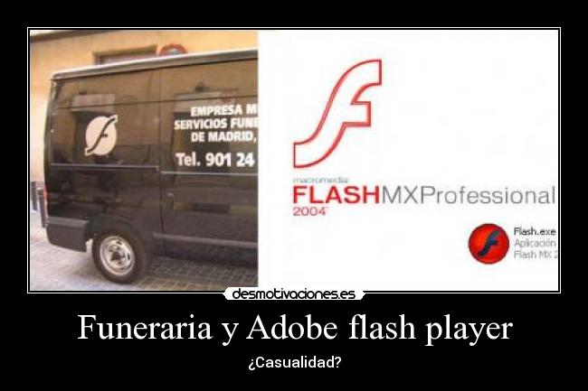 Funeraria y Adobe flash player -