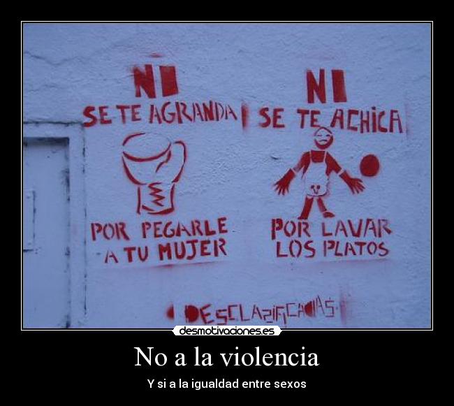No a la violencia -