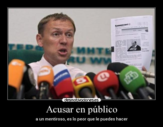Acusar en público - 
