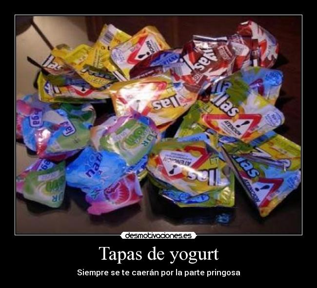 Tapas de yogurt -