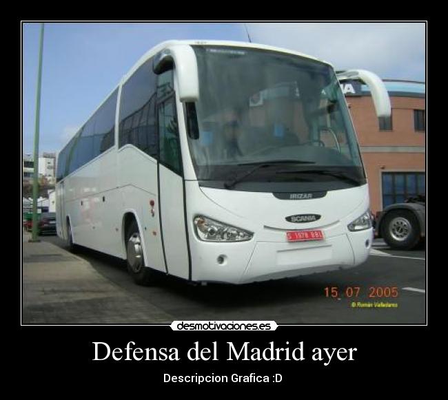Defensa del Madrid ayer - Descripcion Grafica :D 