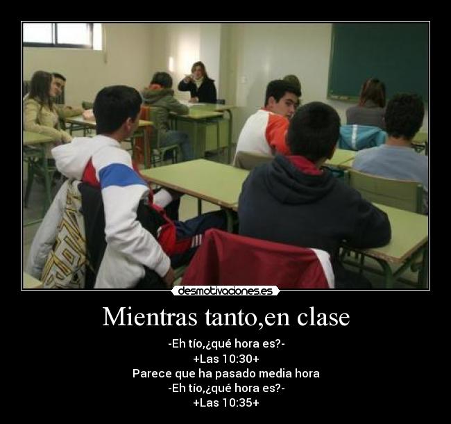 Mientras tanto,en clase - 