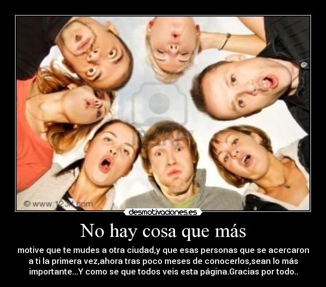 No hay cosa que más - 