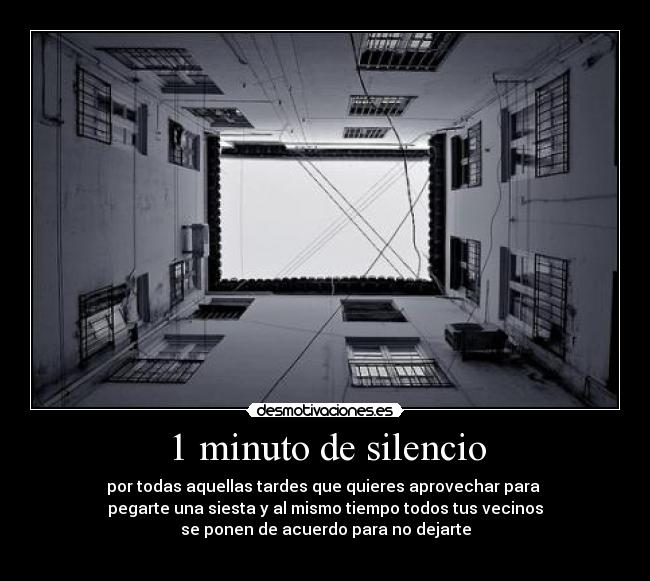 1 minuto de silencio -