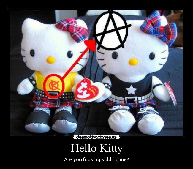 carteles hello kitty desmotivaciones