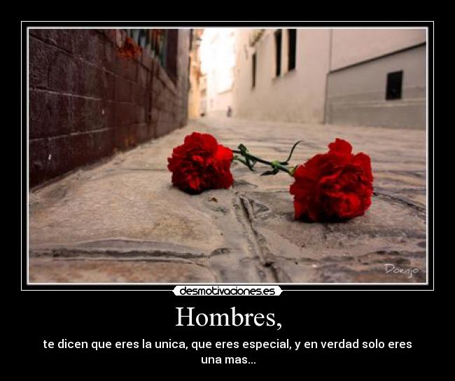 Hombres, - 