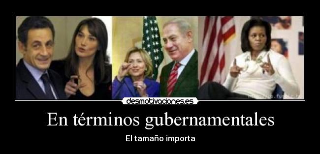 En términos gubernamentales -