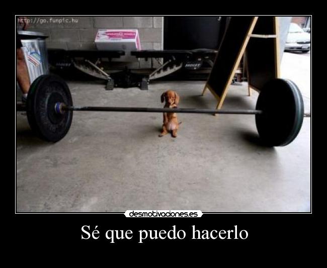 Sé que puedo hacerlo -
