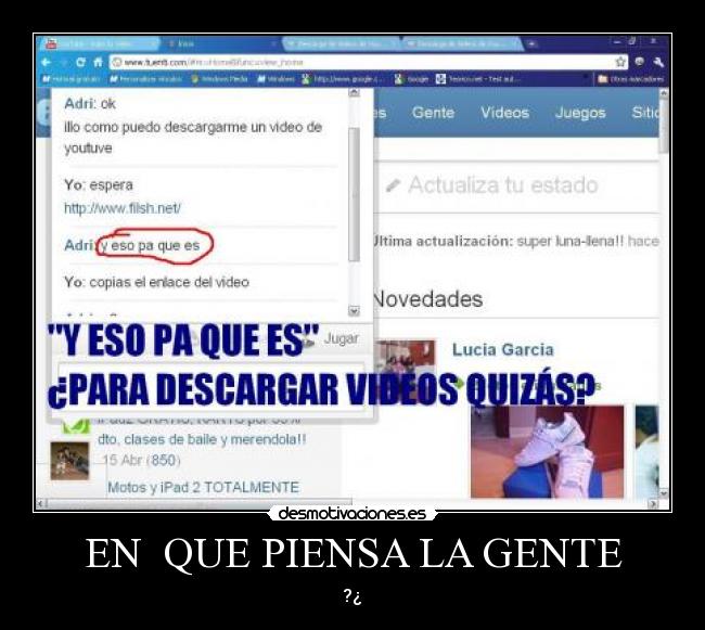 EN QUE PIENSA LA GENTE - ?¿
