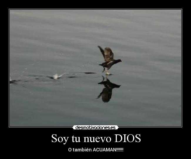 Soy tu nuevo DIOS -