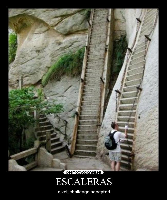 ESCALERAS - nivel: challenge accepted