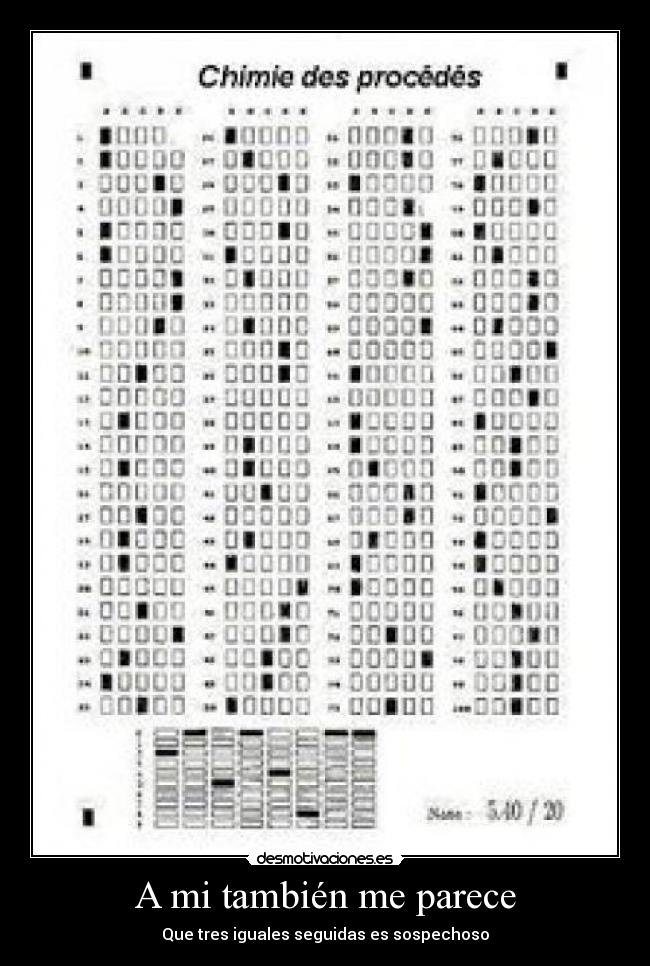 A mi también me parece -