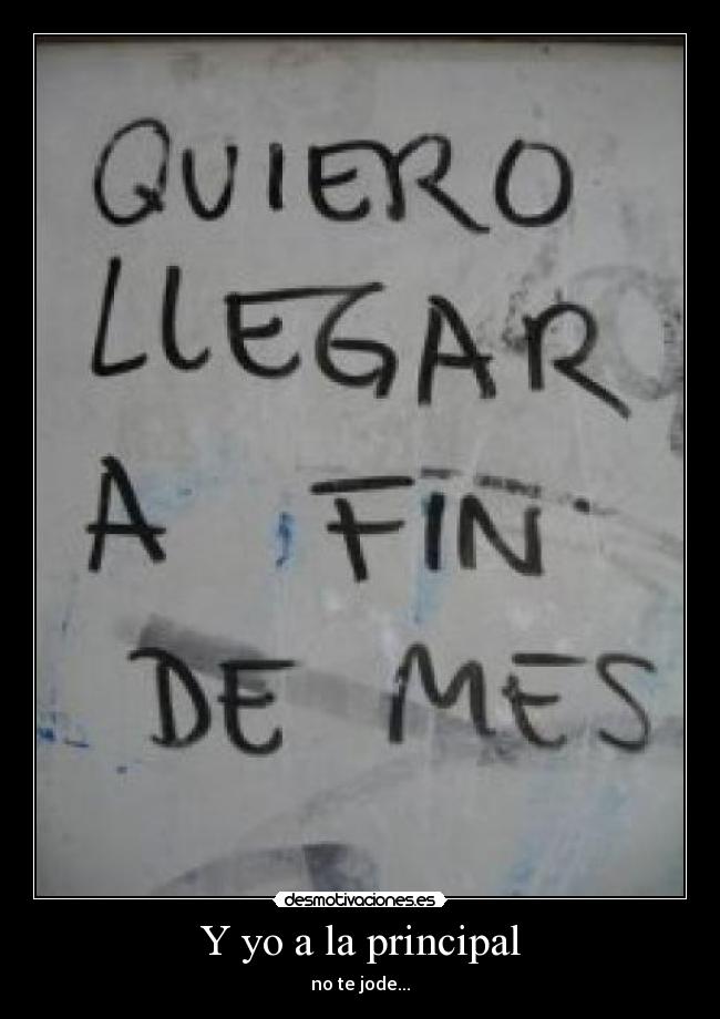 Y yo a la principal - 