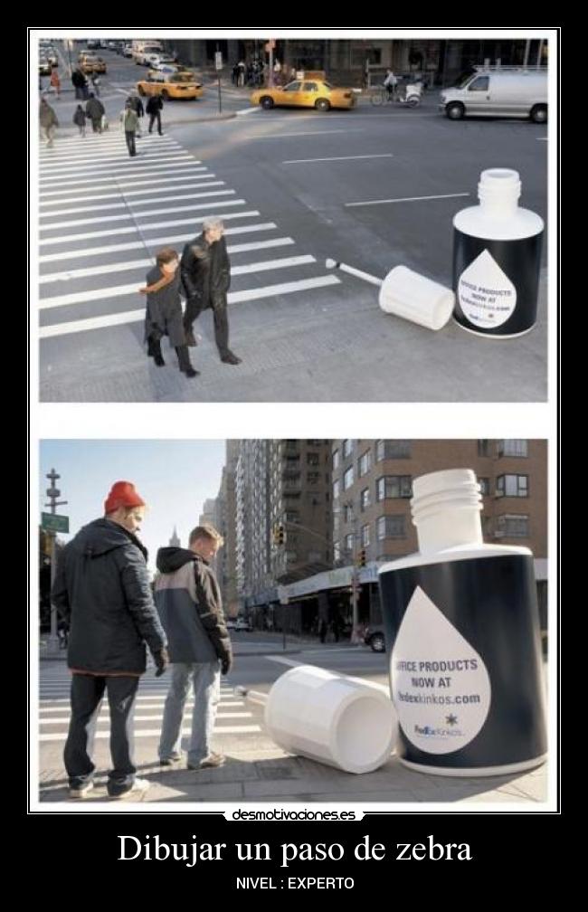 Dibujar un paso de zebra - NIVEL : EXPERTO