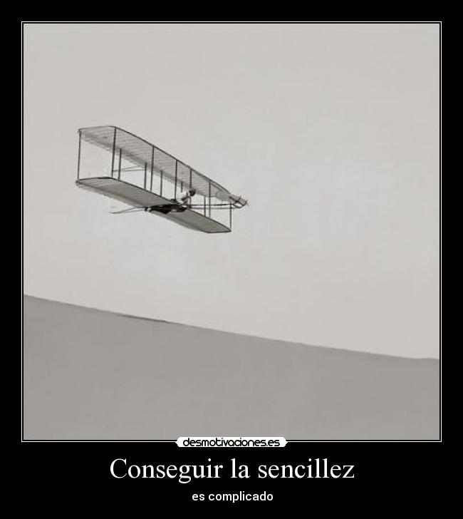 Conseguir la sencillez -