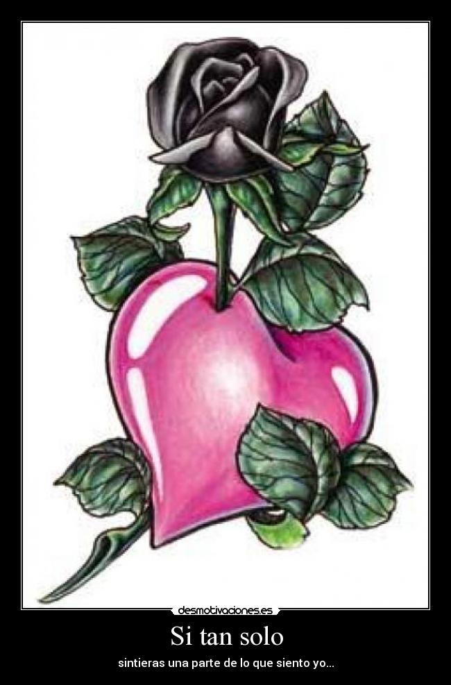 Si tan solo - sintieras una parte de lo que siento yo...