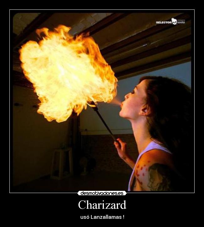Charizard - usó Lanzallamas !