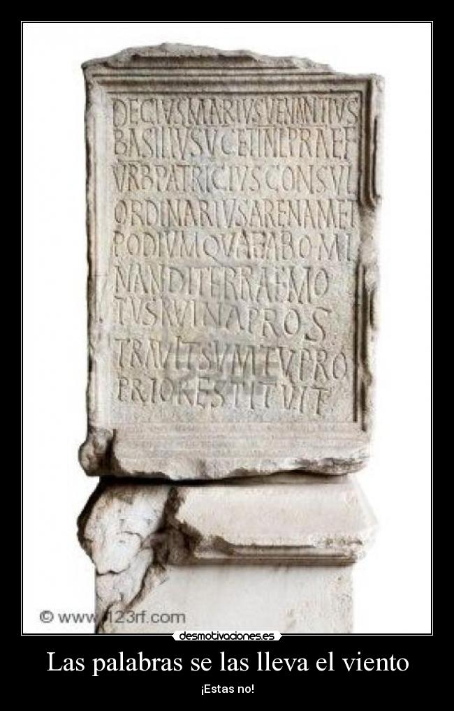 Las palabras se las lleva el viento -