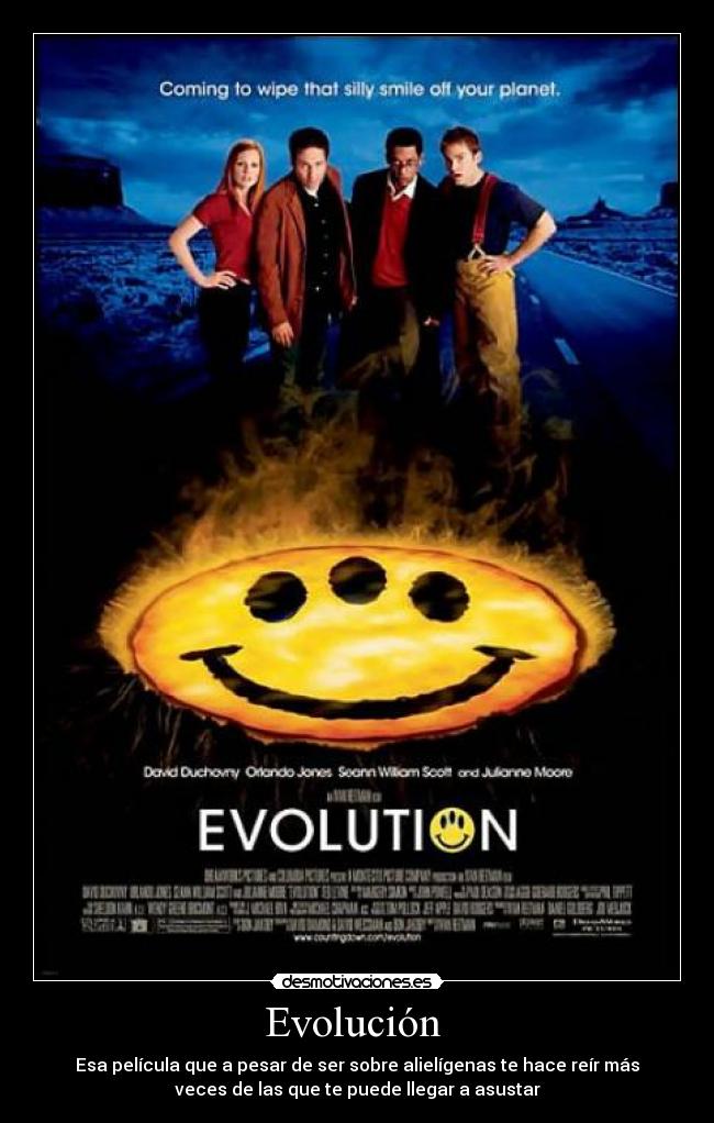 Evolución - Esa película que a pesar de ser sobre alielígenas te hace reír más
veces de las que te puede llegar a asustar
