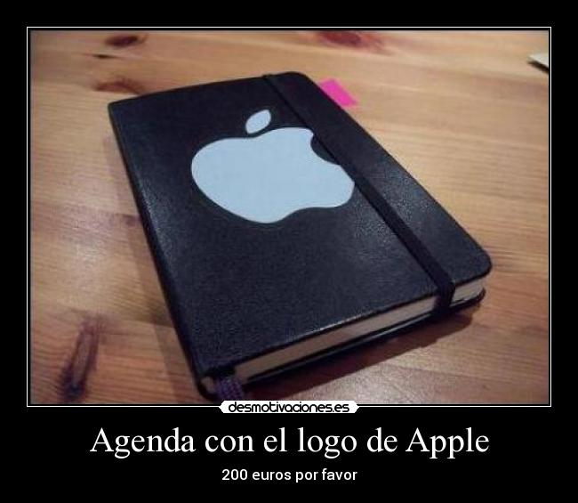 Agenda con el logo de Apple - 