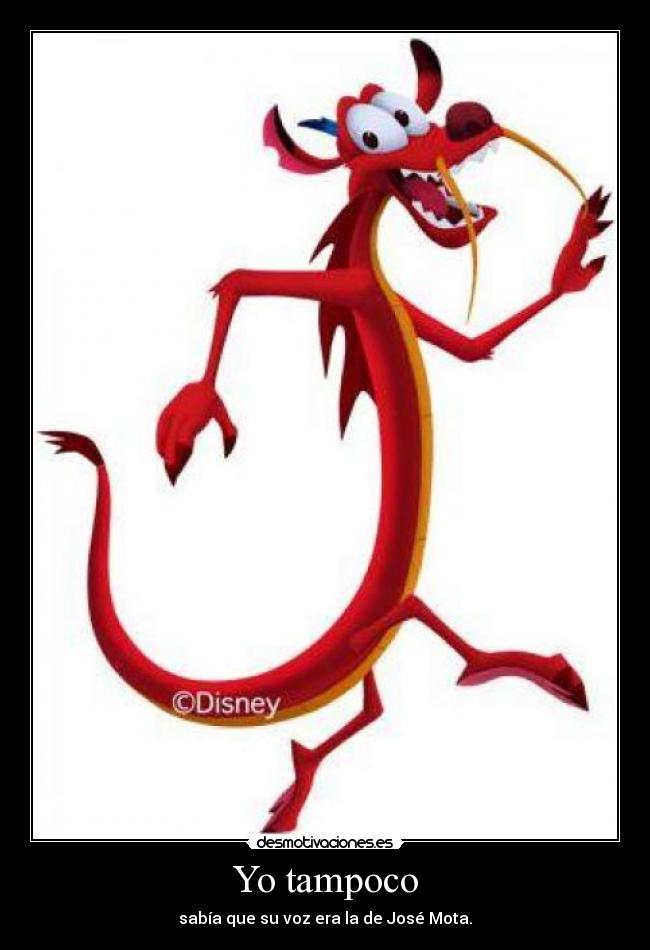 Yo tampoco - sabía que su voz era la de José Mota.